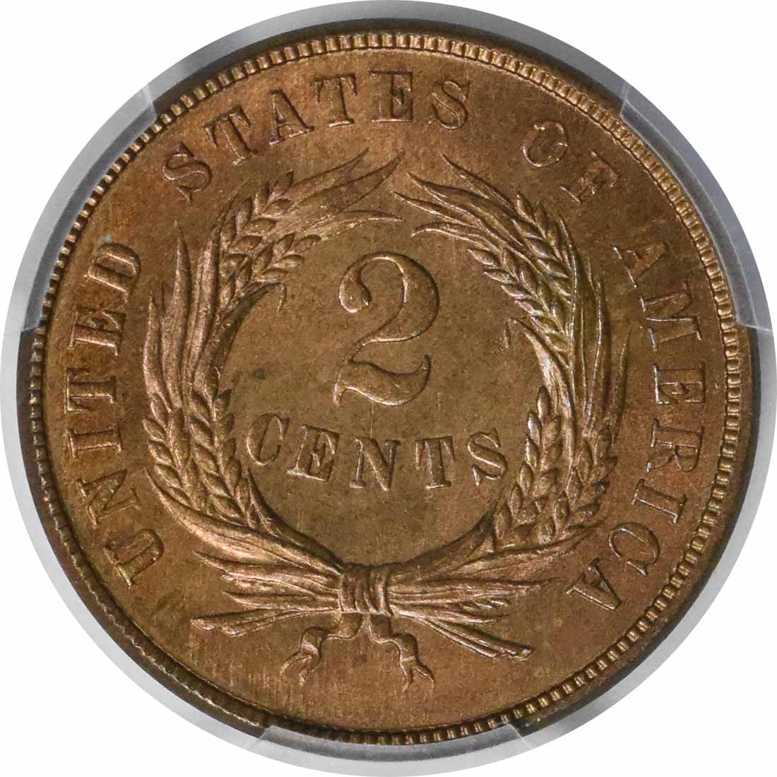Two cent piece ms66rb pcgs - 3