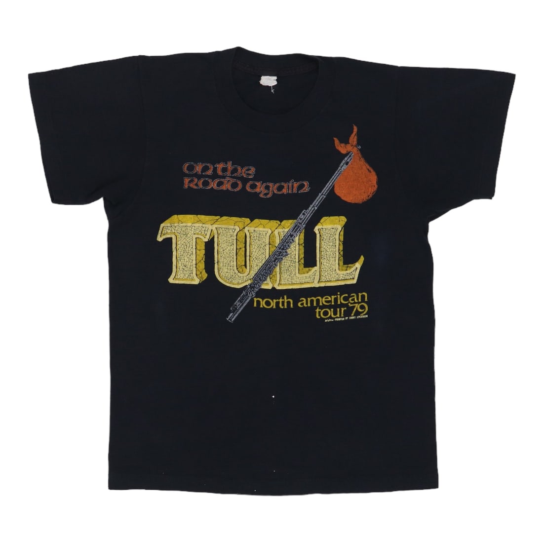 1979 Jethro Tull On The Road Again Tour Shirt: 1979 Jethro Tull On The Road Again Tour Shirt Authentic 1979 Jethro Tull On The Road Again Tour Shirt, featuring the iconic band's logo and tour graphics. This vintage tee has been carefully preserved