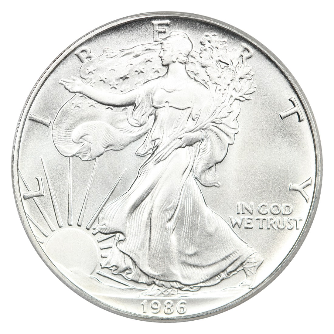 1986 $1 Silver Eagle PCGS MS70 - Silver Eagles - 3