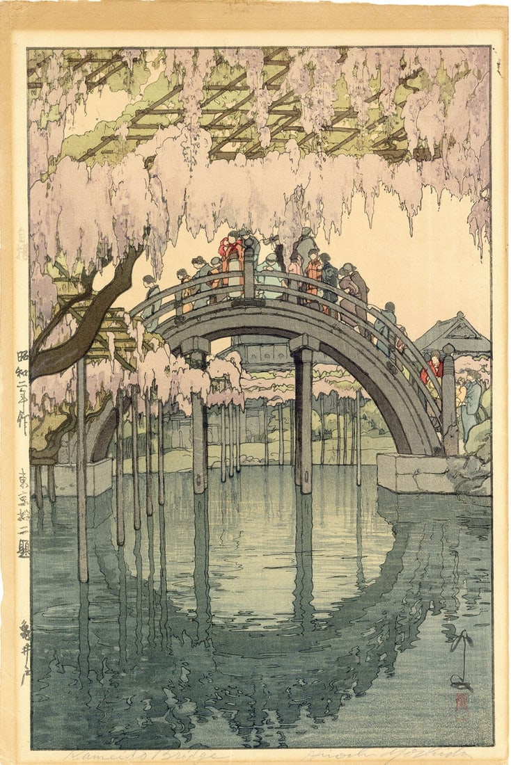 Woodblock print of twelve scenes in kameido by hiroshi yoshida 1927: Woodblock print of twelve scenes in kameido by hiroshi yoshida 1927 Item Specifics: Artist: Hiroshi Yoshida Subject: Kameido Shrine Tokyo Landscape Material: Paper Style: Japanese Product Disclaimer: 