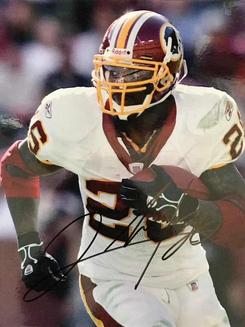 Clinton Portis Autographed Football Photo (1 of 1)