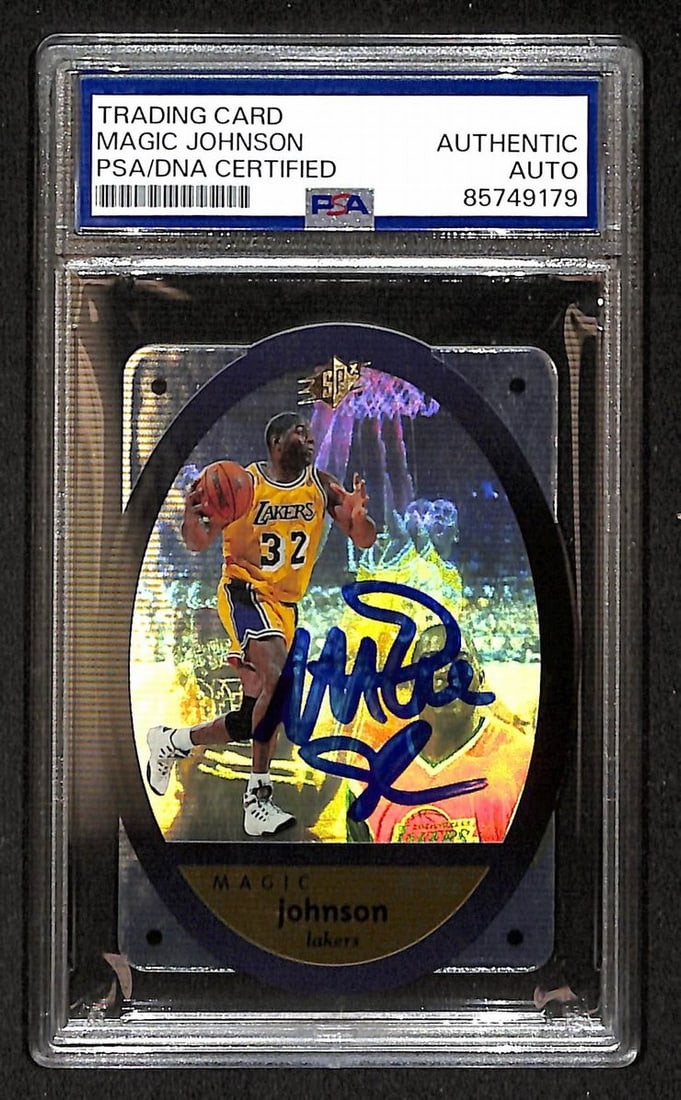 Johnson Magic 1996-97 Upper Deck SPX Signed Auto Card #24 BA206351 10 PSA DNA: Johnson Magic 1996-97 Upper Deck SPX Signed Auto Card #24 BA206351 10 PSA DNA Item Specifics: Original/Reprint: Original Product: Card Product Disclaimer: Not affiliated with any team or league. Signa