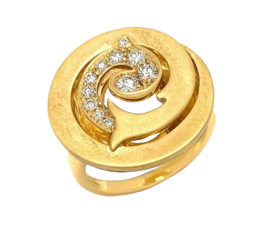 Luca Carati Plant Motif Diamond 18k Yellow Gold Sculptural Ring US 6.25 EU 52: Luca Carati Plant Motif Diamond 18k Yellow Gold Sculptural Ring US 6.25 EU 52 Item Specifics: Shape: Round Main Stone Creation: Natural Occasion: Anniversary Birthday Christening Christmas Engagement 