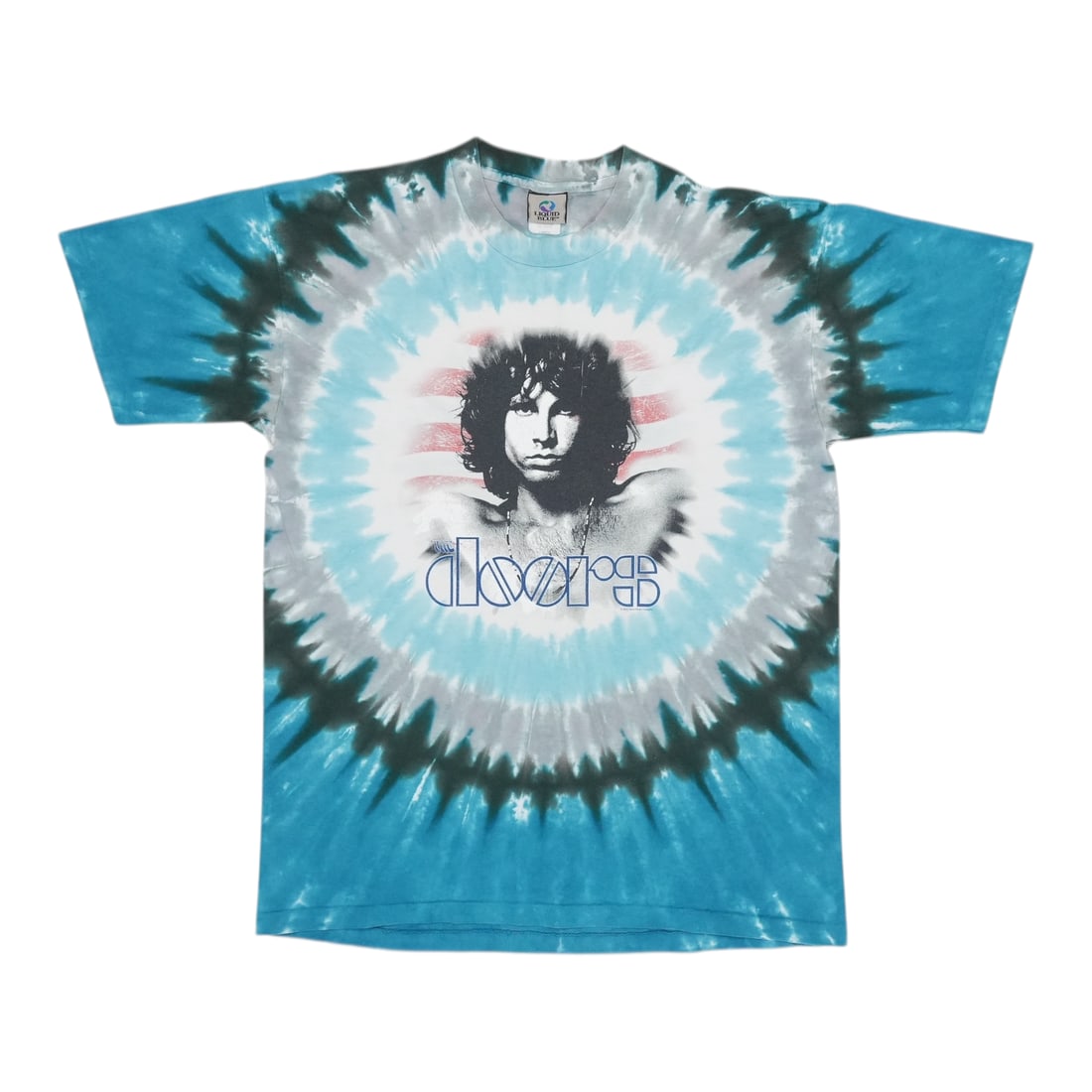 2004 The Doors Jim Morrison Tie Dye Shirt: 2004 The Doors Jim Morrison Tie Dye Shirt Unique 2004 The Doors Jim Morrison Tie Dye Shirt - A vibrant and eye-catching piece from the iconic frontman's wardrobe. This tie-dye shirt features a bold, p
