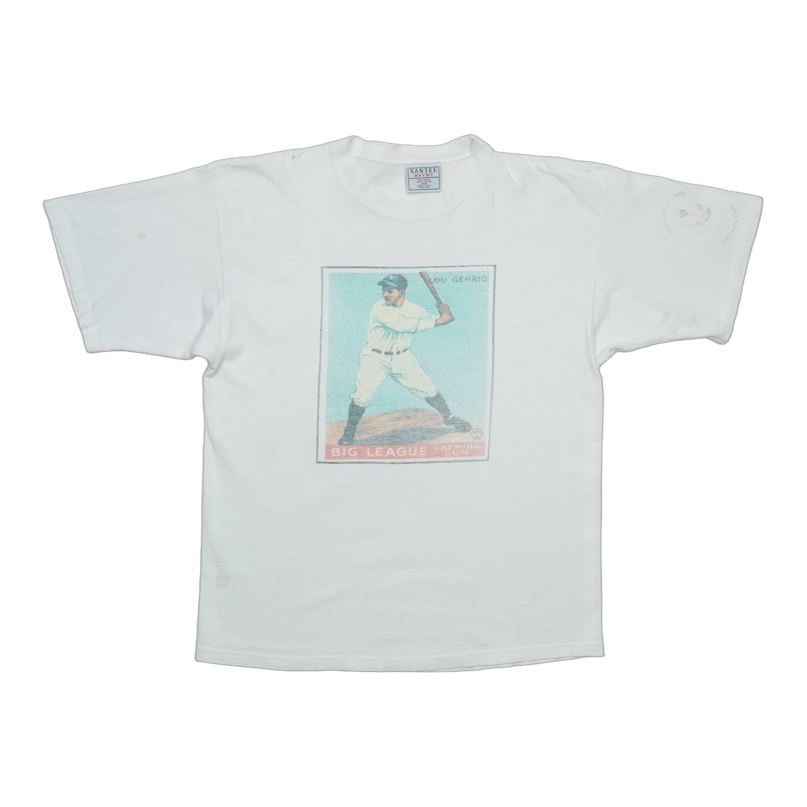 1990s Lou Gehrig Big League Chewing Gum Baseball Card Shirt (1 of 9)