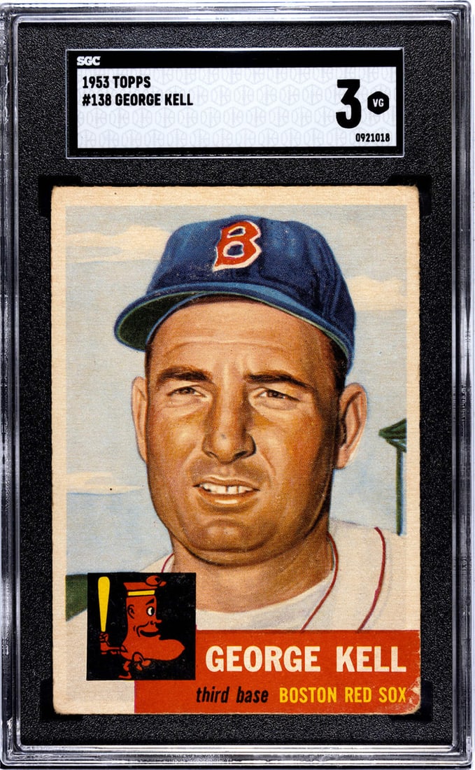 George Kell 1953 Topps Card #138 SGC 3 (1 of 2)