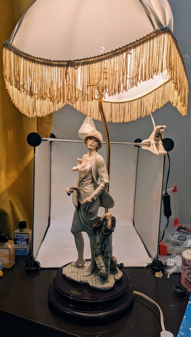 Florence Giuseppe Armani Teresa Lady With Afghan Hound Figurine Lamp Vintage: Florence Giuseppe Armani Teresa Lady With Afghan Hound Figurine Lamp Vintage Item Specifics: Brand: NA Type: Accent Lamp Item Height: NA Item Length: NA Item Width: NA California Prop 65 Warning: NA P