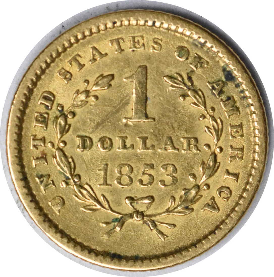 EF Uncertified Gold $1 1853 Type - 2
