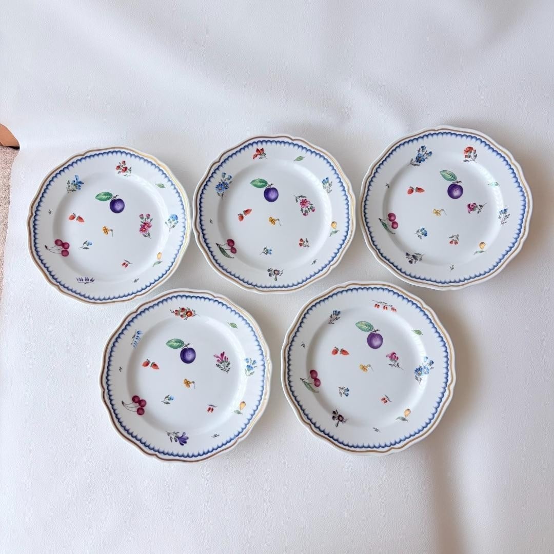Richard Ginori Italian Fruit Dinner Plates Set of 5 Hand Painted Gold Rim 16.6in: Richard Ginori Italian Fruit Dinner Plates Set of 5 Hand Painted Gold Rim 16.6in Item Specifics: Antique: No Occasion: All Occasions Color: Multicolor Set Includes: Plate Material: Porcelain Brand: Ri