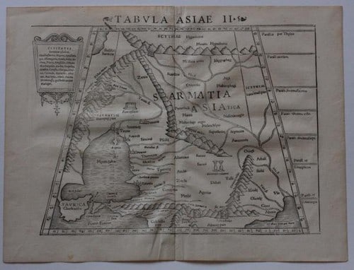 Sebastian Mnster 1580 Woodblock Map Cosmographia Asia Sarmatia Ukraine Russia: Sebastian Mnster 1580 Woodblock Map Cosmographia Asia Sarmatia Ukraine Russia Item Specifics: Artist: Sebastian Mnster Subject: Antique Cartography / Map of Asia Sarmatia Material: Paper Style: Japane