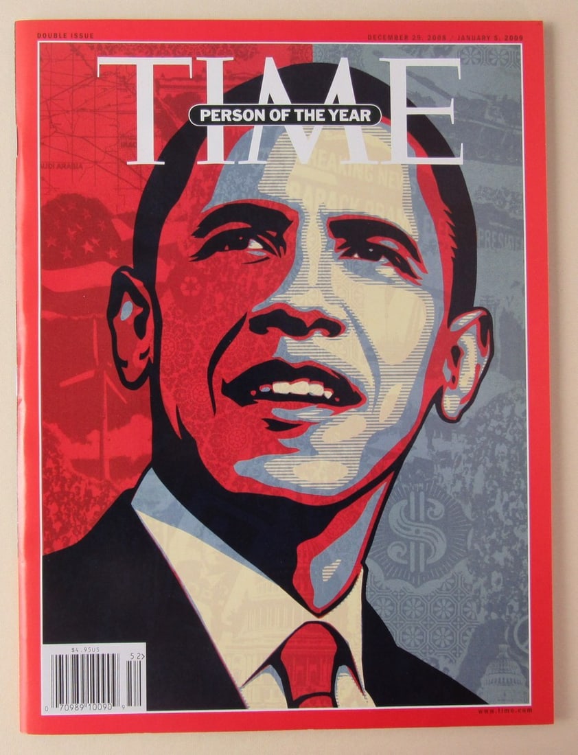 December 29, 2008 Time Magazine Newstand NO LABEL Barack Obama 189961 (1 of 2)