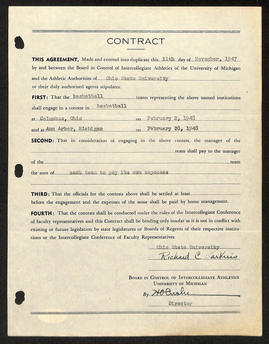 Fritz Crisler HOF Michigan Head Coach Signed/ Auto Contract PSA BA199009: Fritz Crisler HOF Michigan Head Coach Signed/ Auto Contract PSA BA199009 Item Specifics: Original/Reprint: Original Product: Photo Sport: Football Product Disclaimer: Not affiliated with any team or l