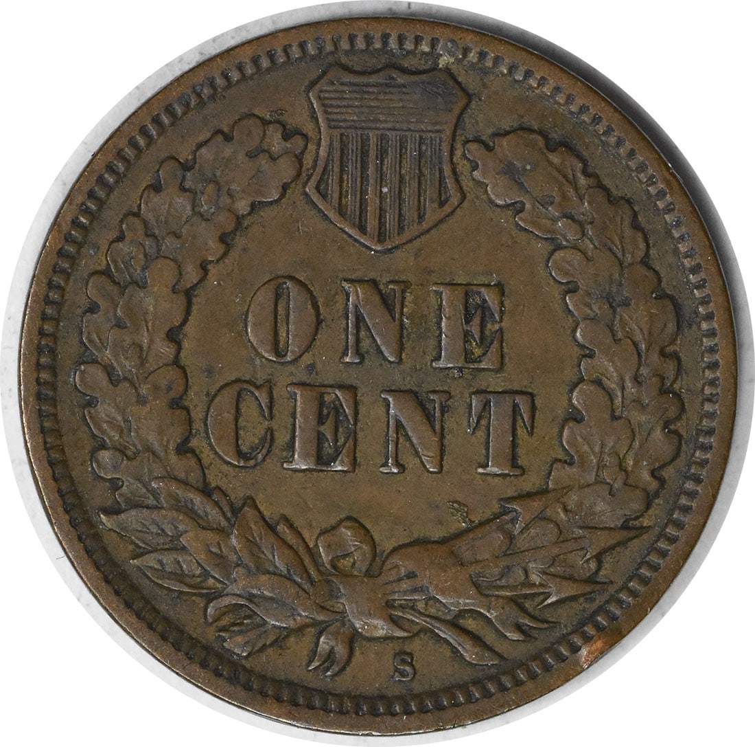 Uncertified 1908-S Indian Cent F - 2