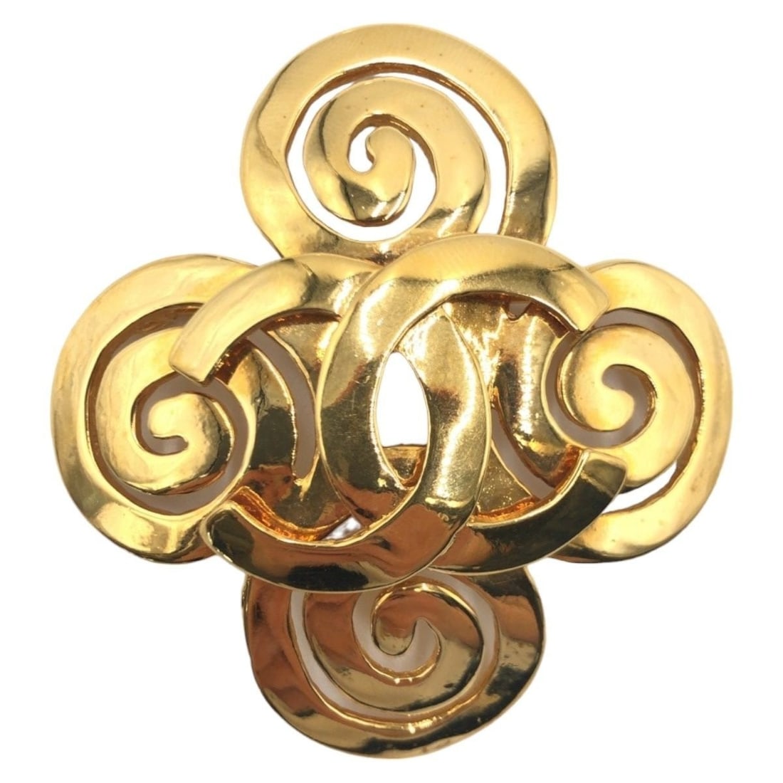 Coco Chanel Vintage 95P Gold Tone Pin Brooch With Original Box: Coco Chanel Vintage 95P Gold Tone Pin Brooch With Original Box Item Specifics: Brand: CHANEL Type: Brooch Color: Gold Material: Metal Materials Sourced From: France Main Stone: No Stone Product Discla