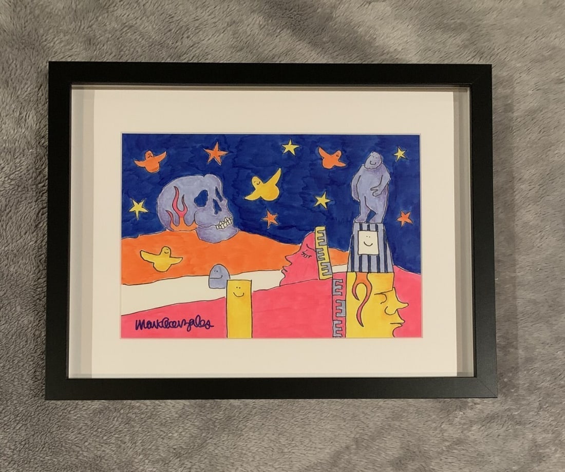 Mark Gonzales Original Painting Signed One of a kind Framed Artwork Rare: Mark Gonzales Original Painting Signed One of a kind Framed Artwork Rare Item Specifics: Unit Of Sale: Single-Piece Work Signed: Yes Color: Multi-Color Period: Contemporary (1970 - 2020) Framing: