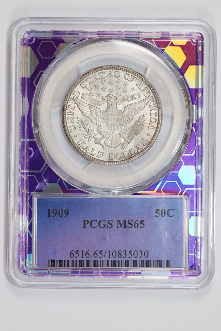 BARBER HALF DOLLAR PCGS MS65 - 3