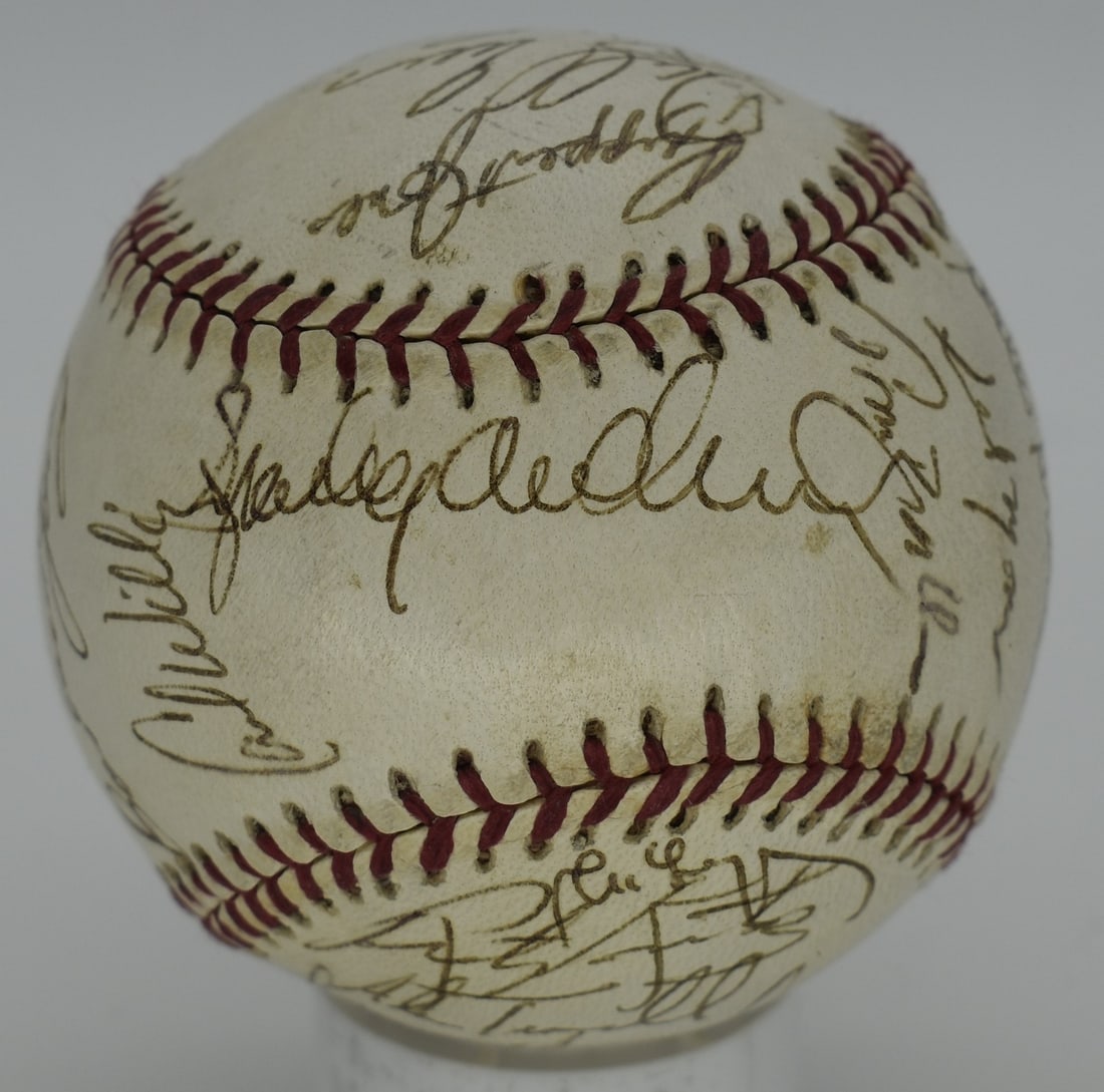 Tigers Team Signed 1984 Baseball HOF Trammell Gibson WS Champions (1 of 5)
