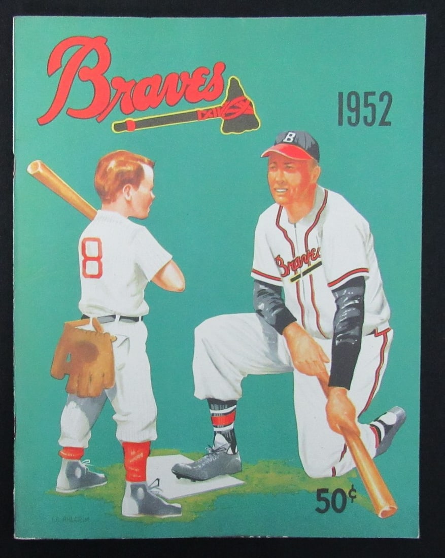 1952 Boston Braves Baseball Yearbook 186198: 1952 Boston Braves Baseball Yearbook 186198 The 1952 Boston Braves Baseball Yearbook, with its cover bearing the iconic team logo and year, is an original program from one of baseball's most storied