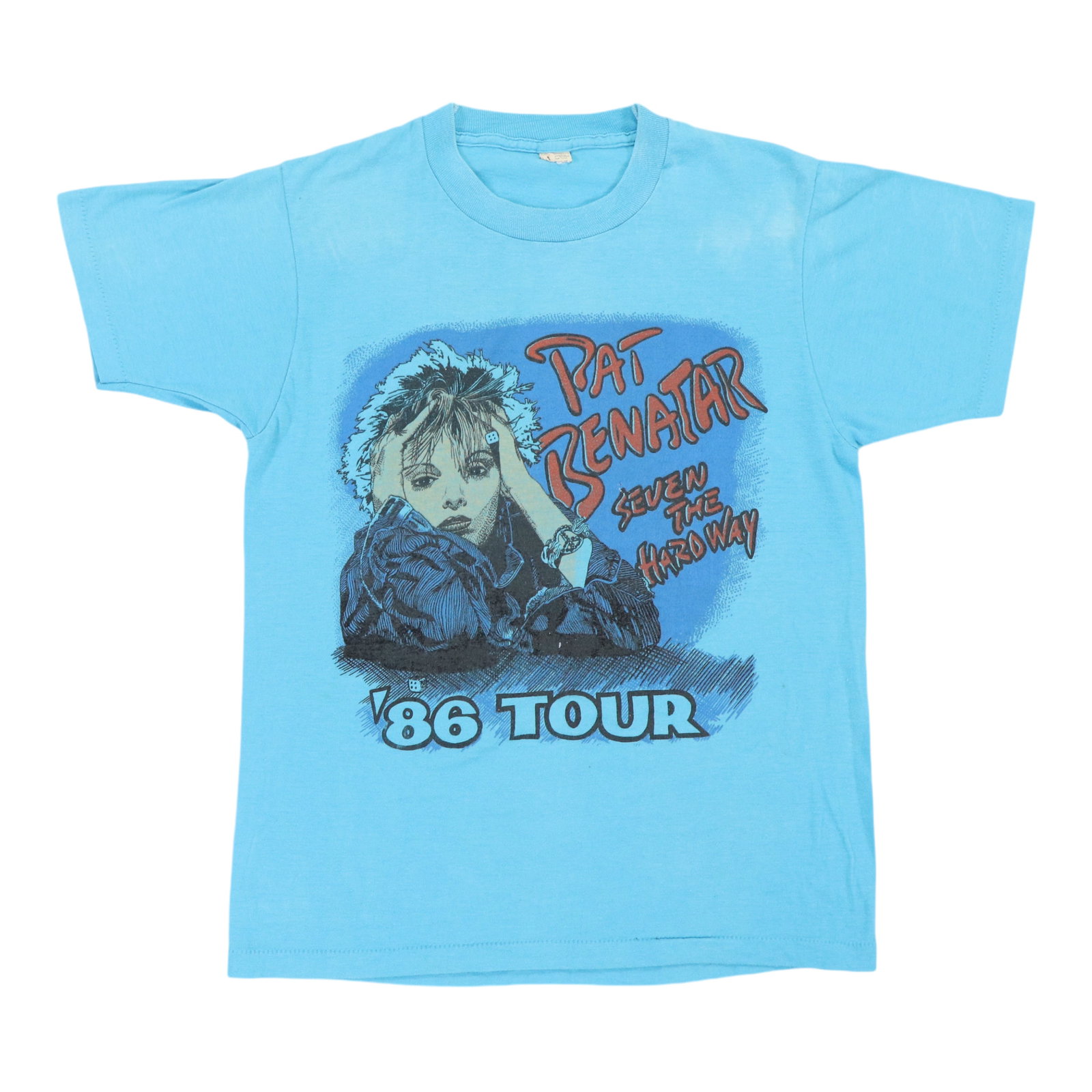 1986 Pat Benatar Seven The Hard Way Tour Shirt: 1986 Pat Benatar Seven The Hard Way Tour Shirt Authentic 1986 Pat Benatar Seven the Hard Way Tour Shirt. This vintage tour tee features iconic graphics and design elements from one of rock's most