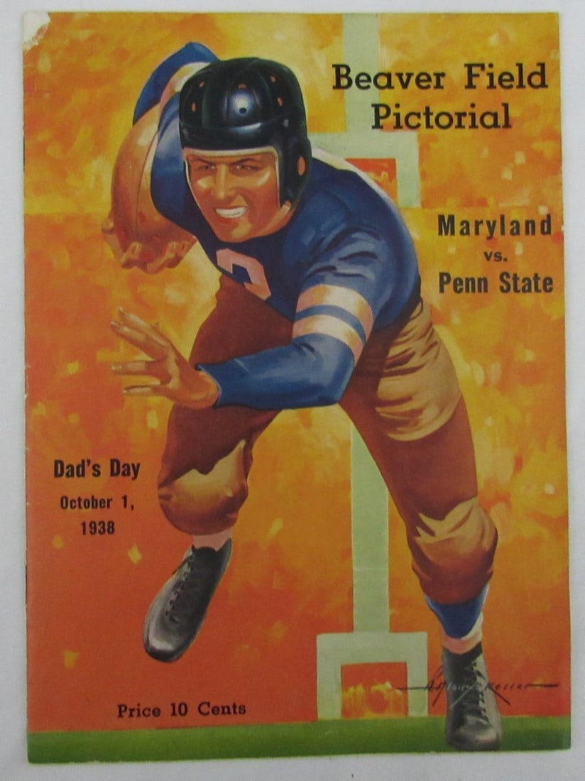 1938 Penn State Nittany Lions vs. Maryland College Football Program 137522: 1938 Penn State Nittany Lions vs. Maryland College Football Program 137522 Original 1938 Penn State Nittany Lions vs. Maryland College Football Program, featuring the iconic matchup between two