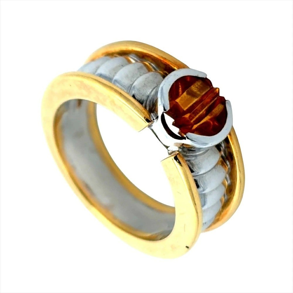 Georg Jensen Bicolor Yellow Gold and White Gold Ring US6.5 in Rare: Georg Jensen Bicolor Yellow Gold and White Gold Ring US6.5 in Rare Item Specifics: Color: Yellow Gold White Gold Material: Metal Metal: Yellow Gold White Gold Main Stone: No Stone Ring Size: 6.5 Brand