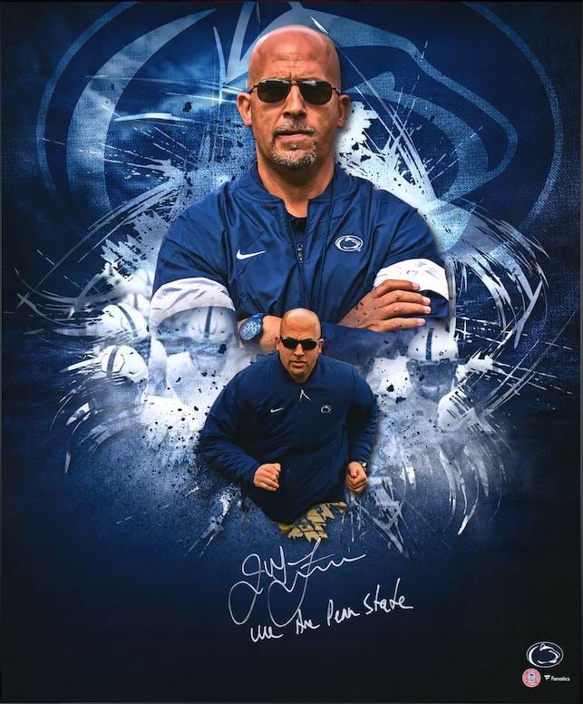 James Franklin autographed photo 20x24 for Penn State fanatics (1 of 3)