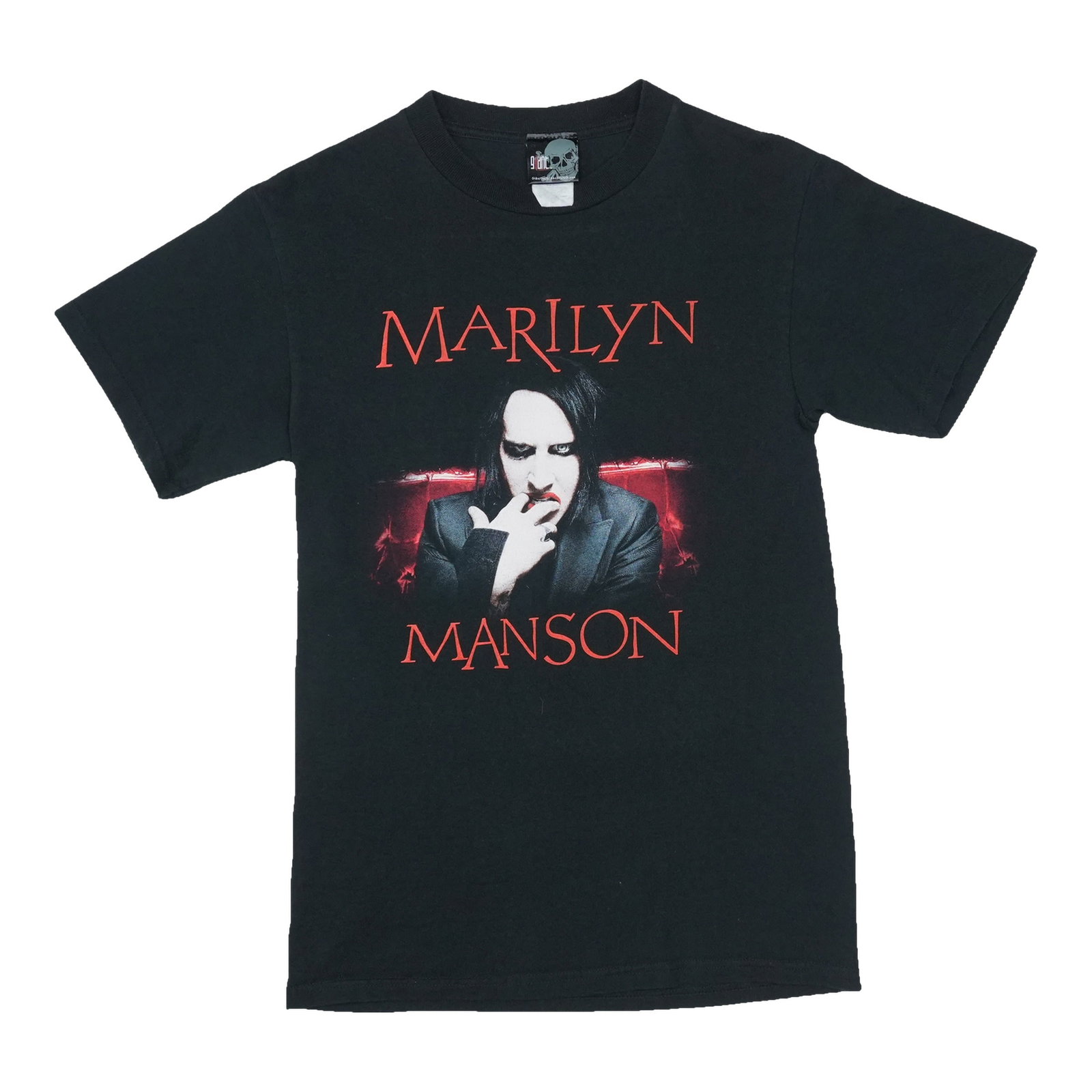Marilyn Manson Shirt 2000s: Marilyn Manson Shirt 2000s Authentic Marilyn Manson Shirt from the 2000s, featuring bold graphic design and vibrant colors. This vintage tee showcases Manson's signature style and aesthetic from his e