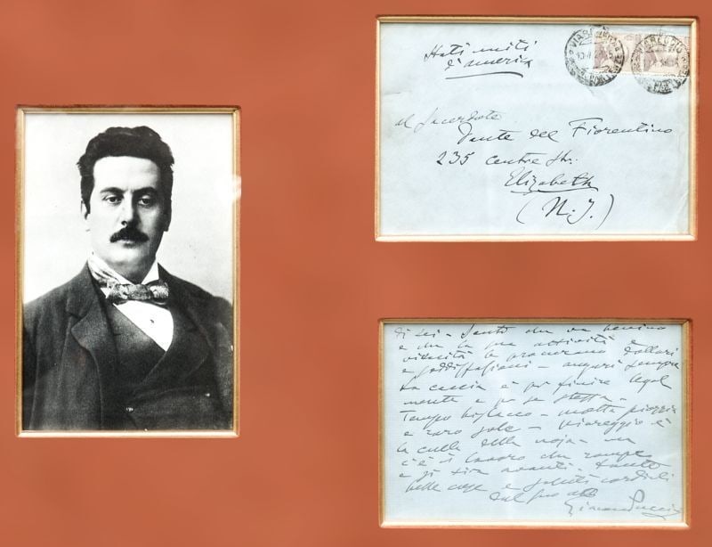 Giacomo Puccini Signed Autograph Letter Framed Rare Opera Composer: Giacomo Puccini Signed Autograph Letter Framed Rare Opera Composer Item Specifics: Artist: Giacomo Puccini Subject: Classical Music Composer Letter Material: Ink on Paper Wood Glass Style: Japanese Ye