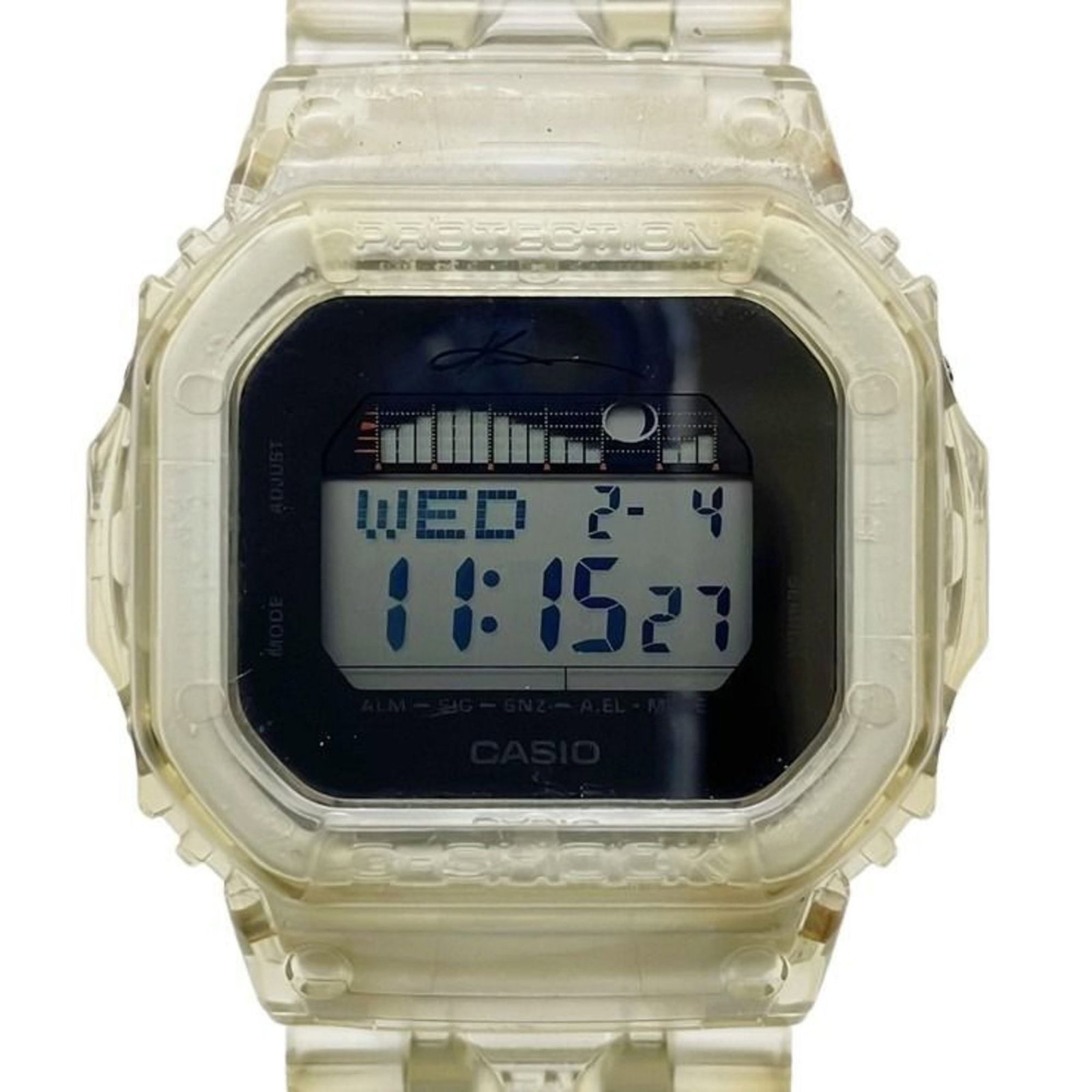 Casio Wristwatch: Casio Wristwatch The Casio GLX-5600KI wristwatch boasts a sleek rubber band and a quartz movement for reliable timekeeping. With its durable design and compact case, this watch is perfect for everyday