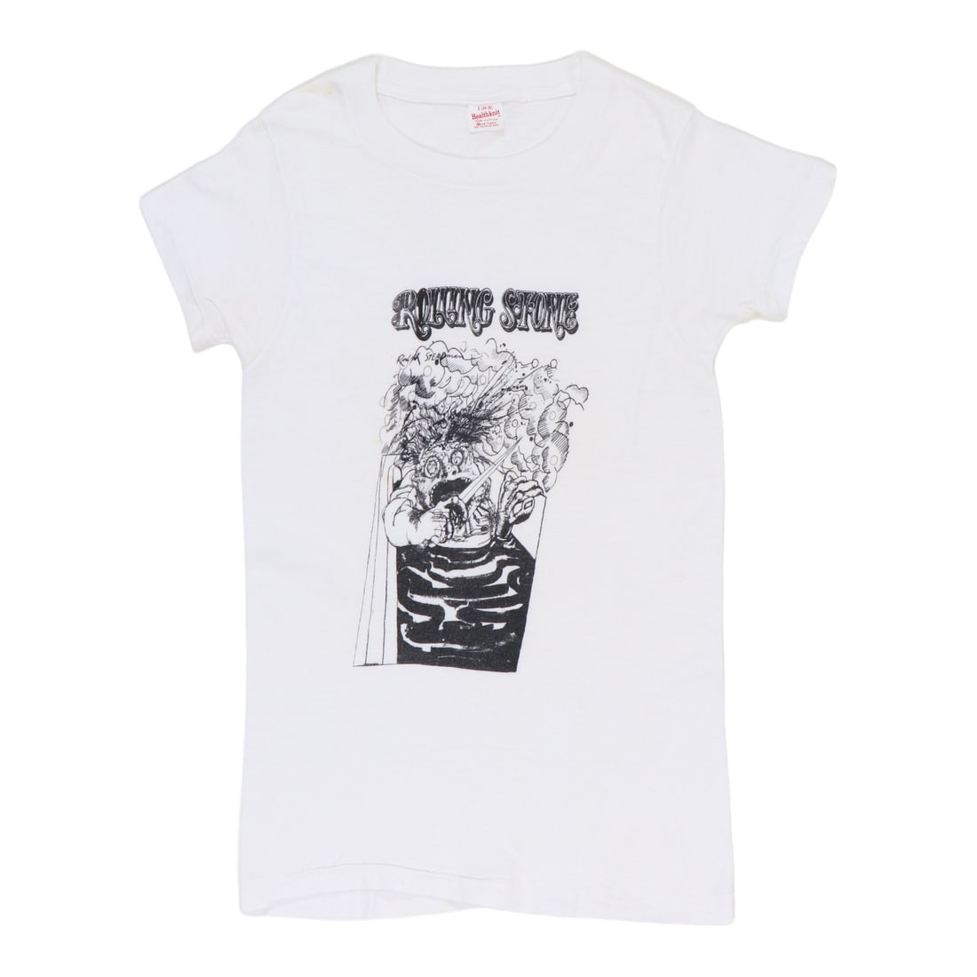 1972 Rolling Stone Magazine Ralph Steadman Shirt: 1972 Rolling Stone Magazine Ralph Steadman Shirt Authentic 1972 Rolling Stone Magazine Ralph Steadman Shirt - A rare and iconic piece from the legendary artist's portfolio, this vintage shirt features