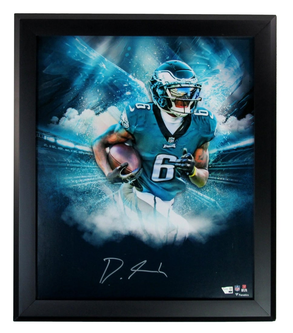 DeVonta Smith Signed/ Auto 16X20 Photo Philadelphia Eagles Framed Fanatics 205182: DeVonta Smith Signed/ Auto 16X20 Photo Philadelphia Eagles Framed Fanatics 205182 Item Specifics: Autograph Authentication: Fanatics Authentic Original/Reprint: Original Product: Photo Sport:
