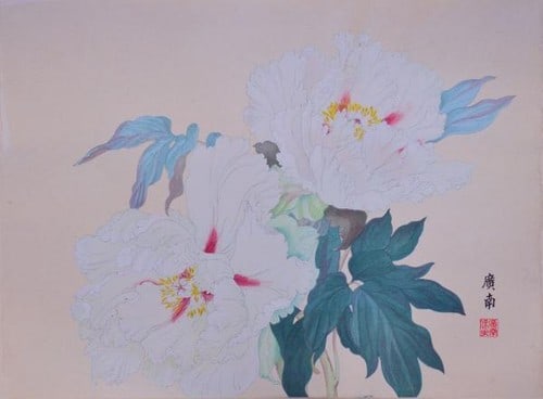 Tanigami Woodblock Large Format Konan Peony Unsodo Kageorinishiki: Tanigami Woodblock Large Format Konan Peony Unsodo Kageorinishiki Item Specifics: Artist: Konan Tanigami Subject: Peony Flower Material: Washi Paper Style: Japanese Size: 40 x 54 cm Year Of