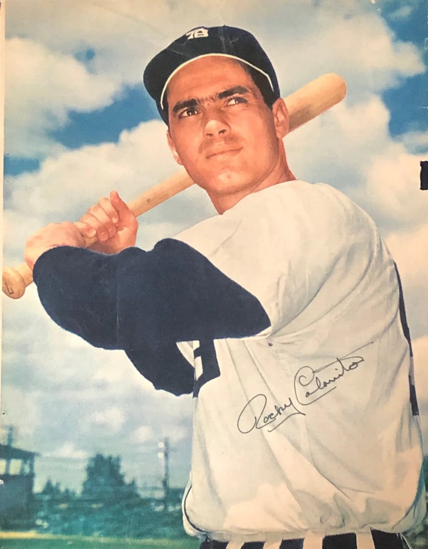 Rocky Colavito Autographed 8x10 Sports Magazine Page: Rocky Colavito Autographed 8x10 Sports Magazine Page Item Specifics: Rocky ColavitoAutographed 8x10 Photo-Detroit Tigers.Signed in black pen across the front of the page Autograph is authenticated by