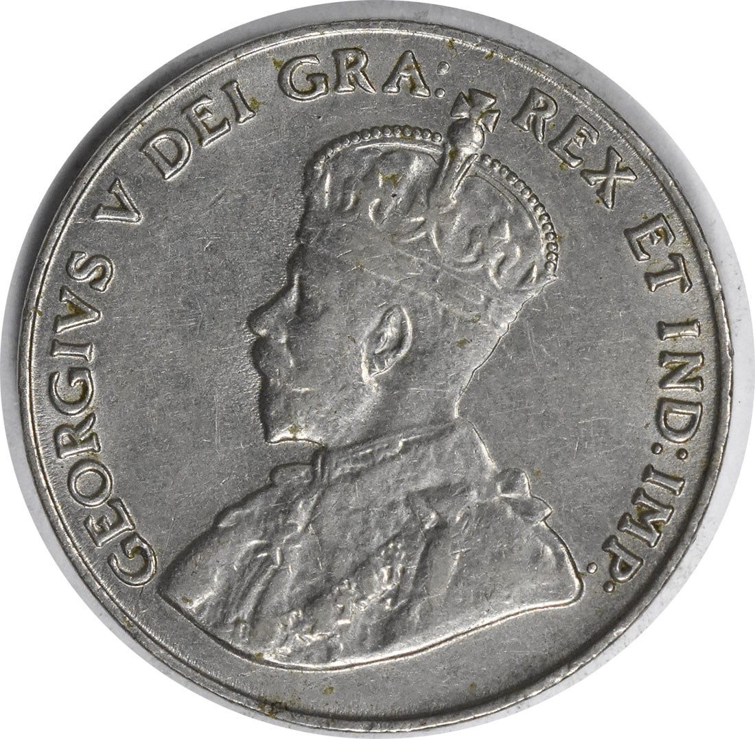 1926 Canada 5 Cents Near 6 KM29 AU Uncertified: 1926 Canada 5 Cents Near 6 KM29 AU Uncertified The 1926 Canada 5 Cents coin KM29 AU Uncertified features a worn, circulated finish with subtle wear on its surface. Its AU grade indicates a high level 
