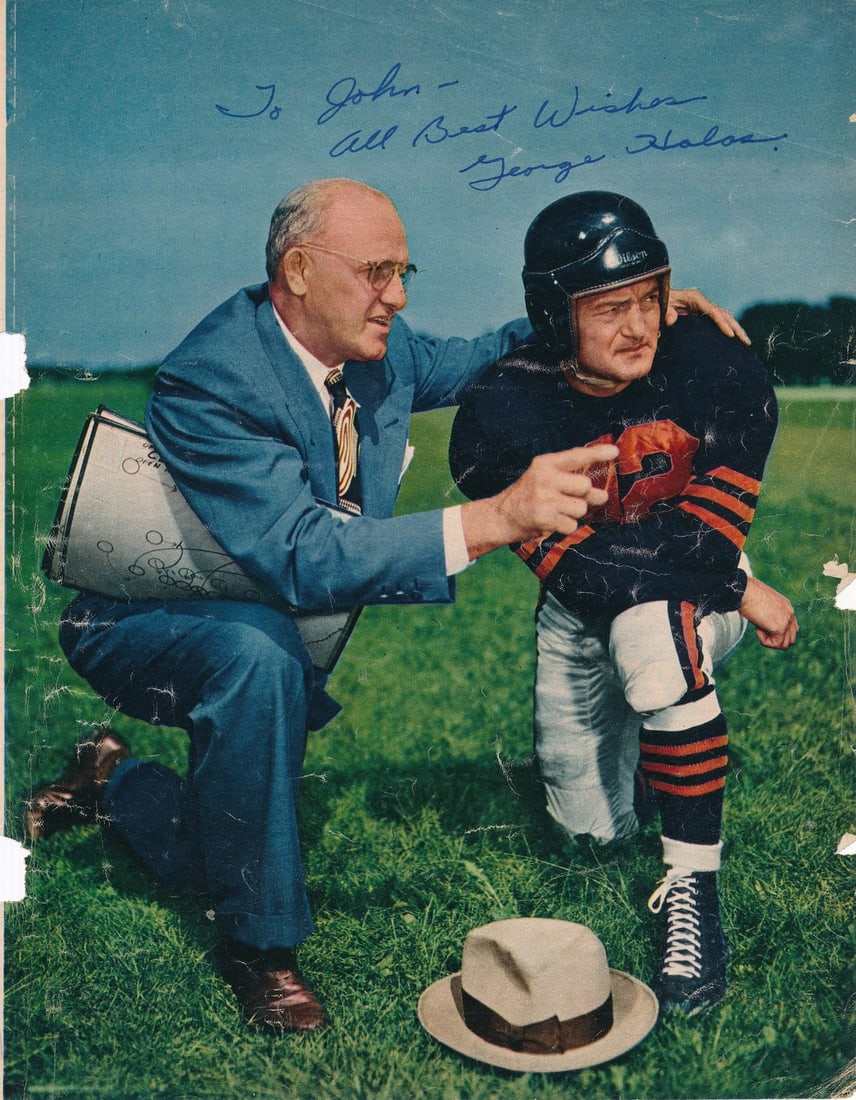 George Halas Autographed 8x10 Magazine Page Photo Chicago Bears PSA/ DNA 183287: George Halas Autographed 8x10 Magazine Page Photo Chicago Bears PSA/ DNA 183287 Item Specifics: Autograph Authentication: Professional Sports Authenticator (PSA) Sport: Football Original/Reprint: Orig