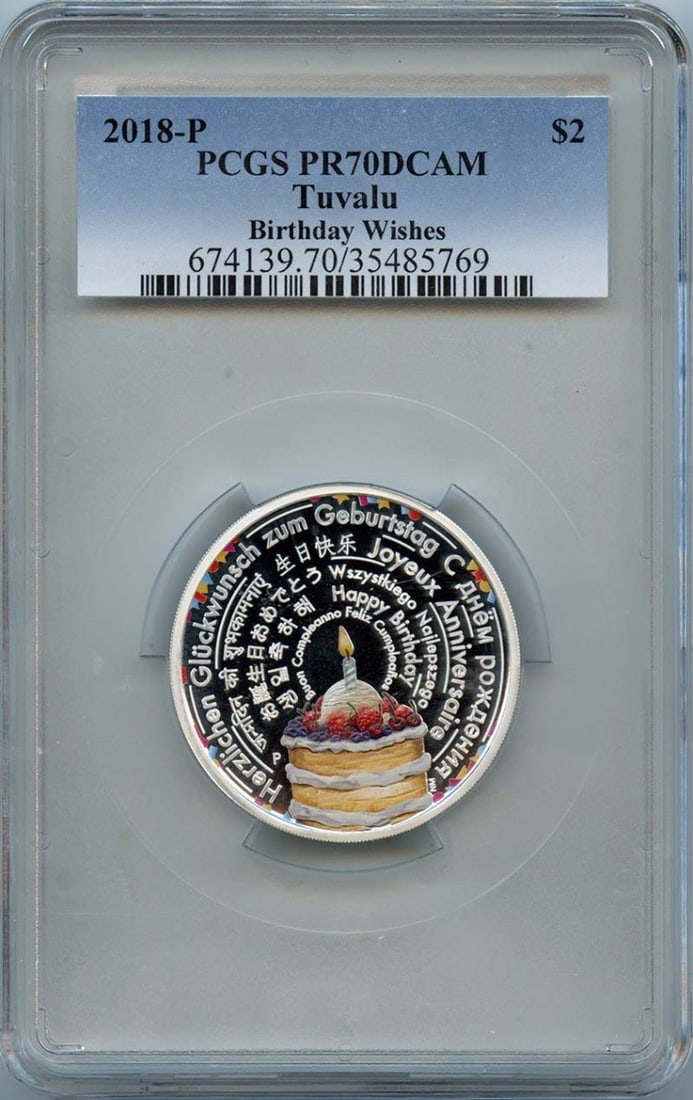 2018-P $2 Birthday Wishes PCGS PR70DCAM (1 of 3)