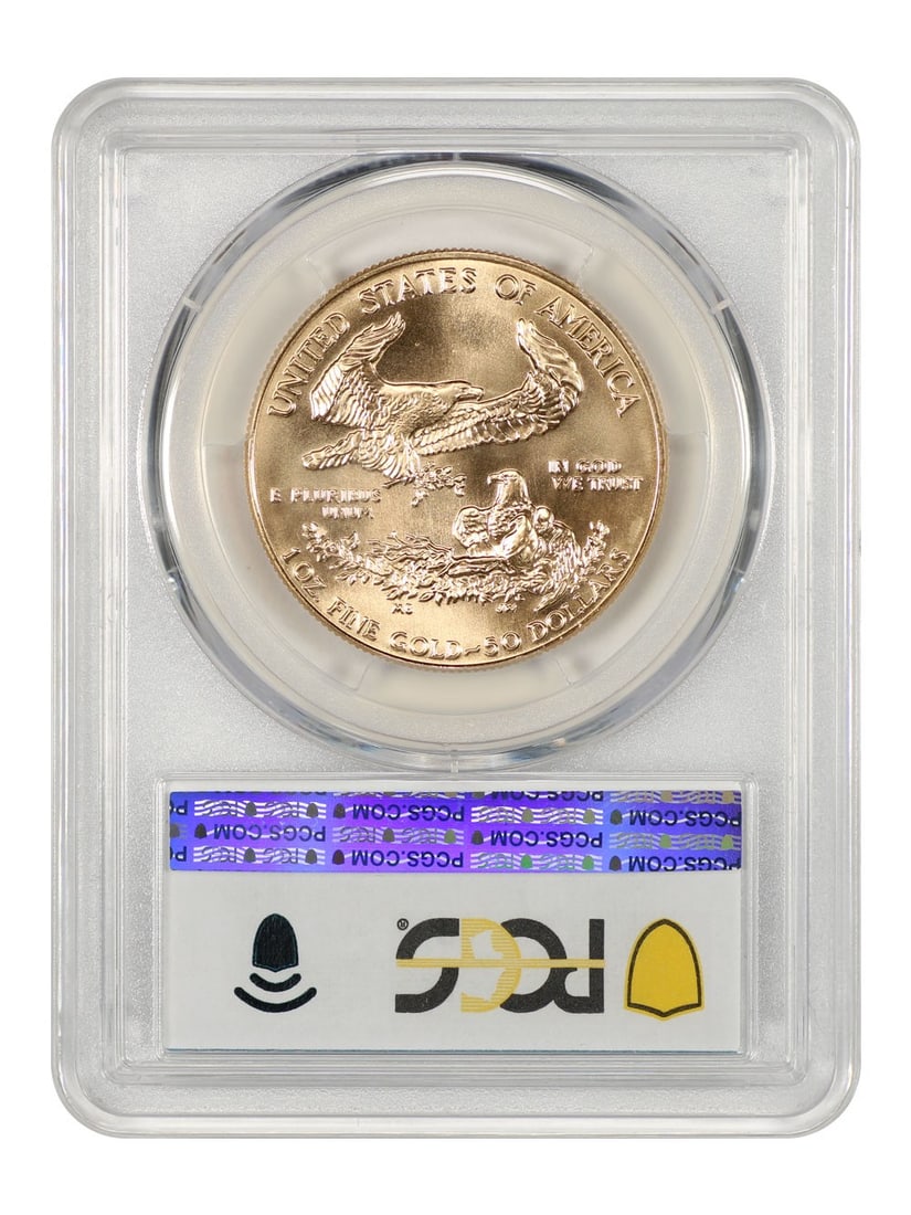 1991 $50 Gold Eagle PCGS MS70 - $50 Gold Eagles - 2