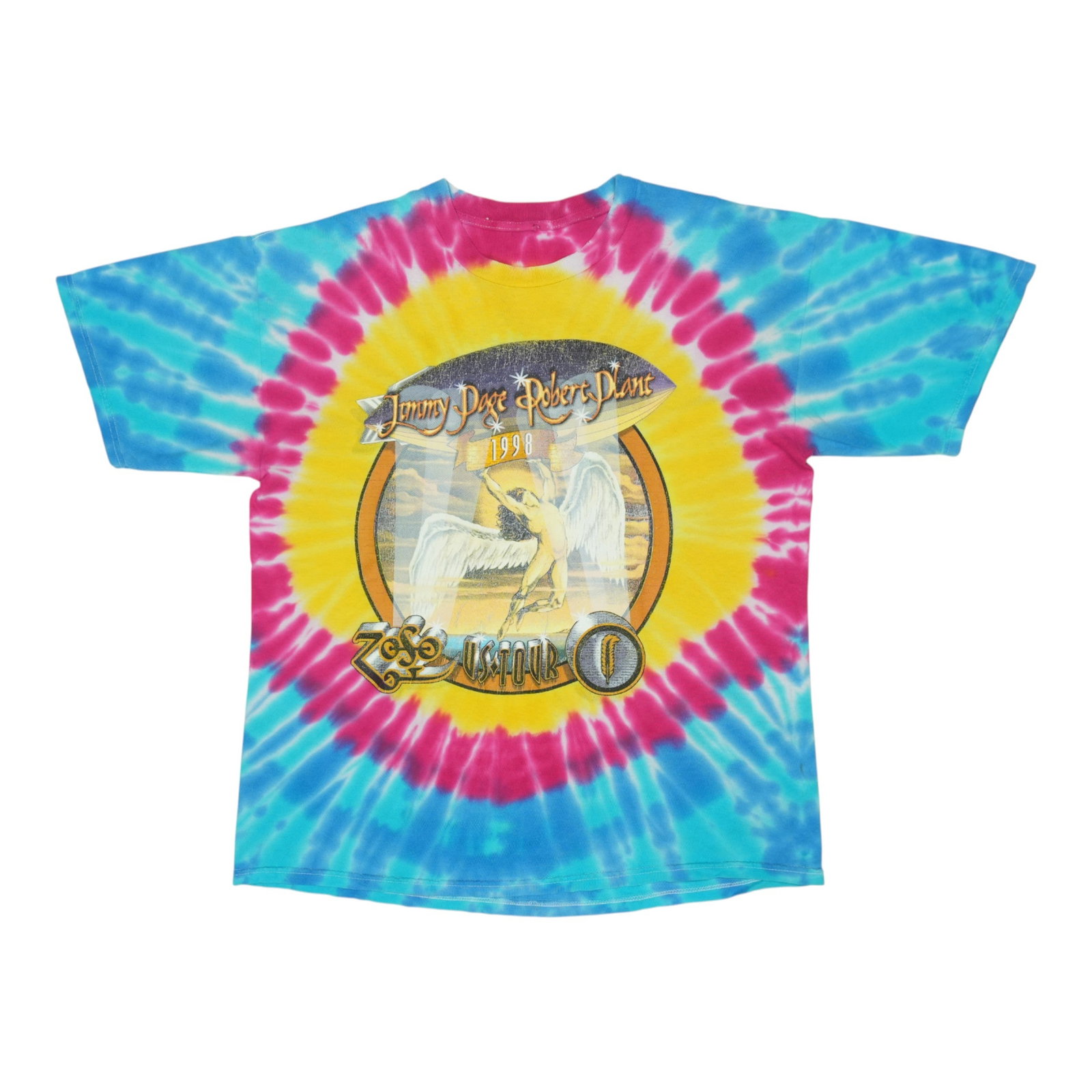 Page Robert Jimmy 1998 Tie Dye Tour Shirt (1 of 8)