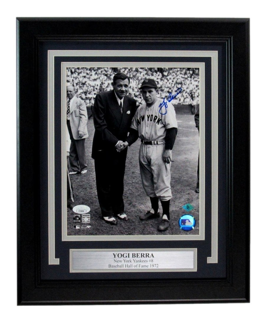 Yogi Berra HOF Signed/ Autographed 8x10 Photo New York Yankees Framed JSA 197321: Yogi Berra HOF Signed/ Autographed 8x10 Photo New York Yankees Framed JSA 197321 Item Specifics: Autograph Authentication: James Spence Authentication (JSA) Original/Reprint: Original Player: Yogi Ber