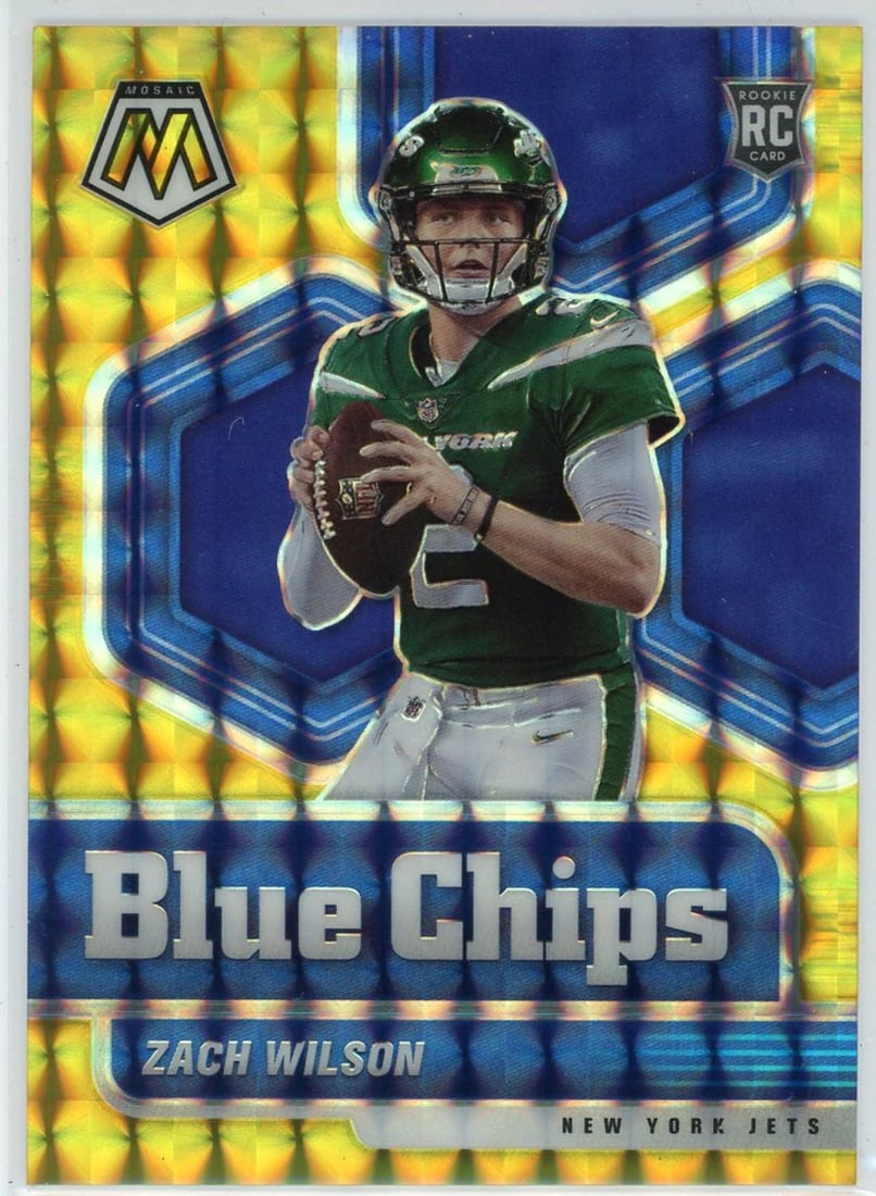 Zach Wilson 2021 Panini Mosaic Gold Prizm Rookie Card #2/ 10 (1 of 2)