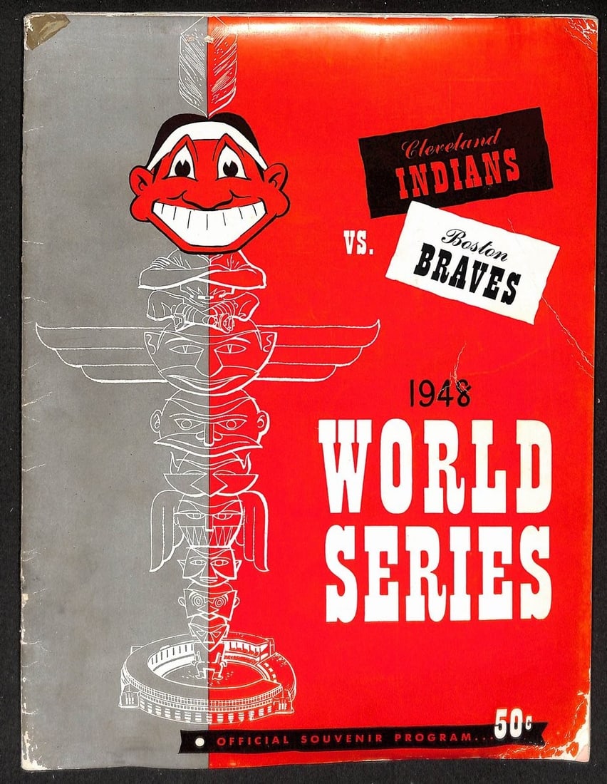 Series Cleveland Indians 1948 Braves Boston World Game 5 Program vs (1 of 5)