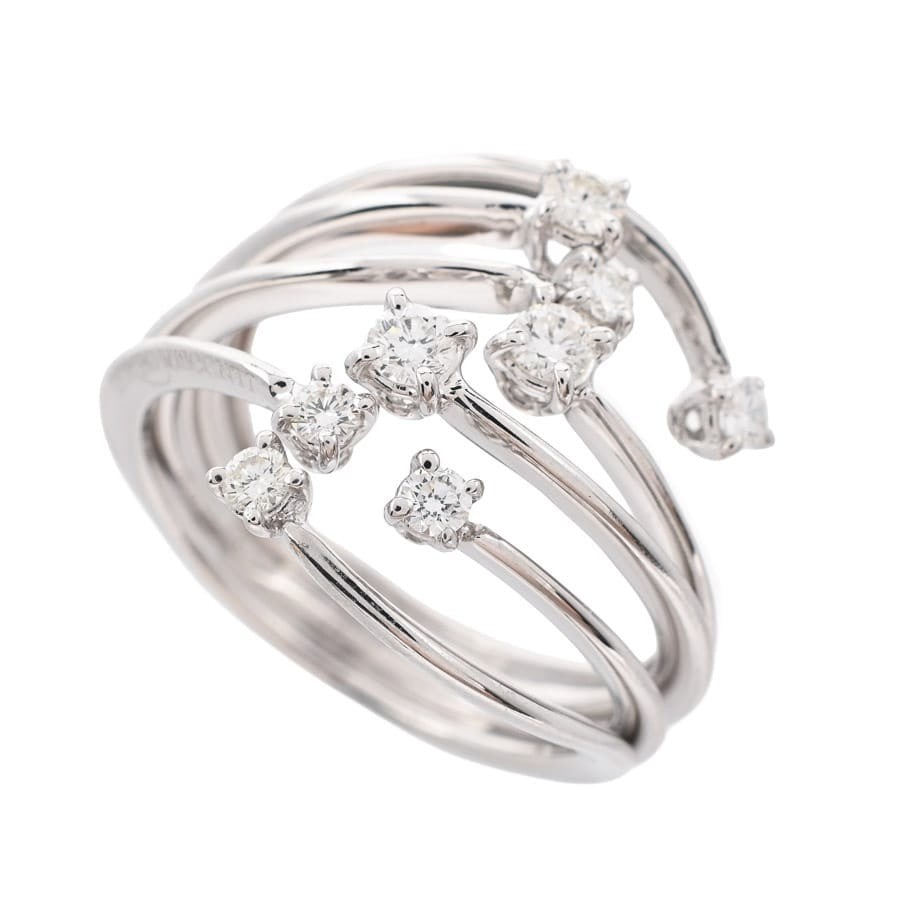 Giorgio Visconti Diamond 0.43ct 18k White Gold Ring US6.5 EU52.5 Italian Jewelry: Giorgio Visconti Diamond 0.43ct 18k White Gold Ring US6.5 EU52.5 Italian Jewelry Item Specifics: Shape: Round Occasion: Anniversary Birthday Christening Christmas Engagement Graduation Mother's Day