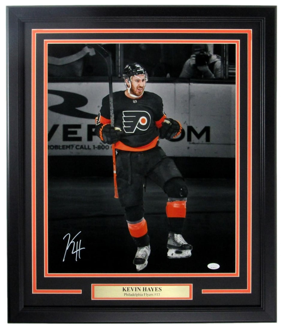 Kevin Hayes Philadelphia Flyers Signed/ Autographed 16x20 Photo Framed JSA 157179: Kevin Hayes Philadelphia Flyers Signed/ Autographed 16x20 Photo Framed JSA 157179 Item Specifics: Sport: Hockey Product: Photo Original/Reprint: Original Team: Philadelphia Flyers Autograph Authentica