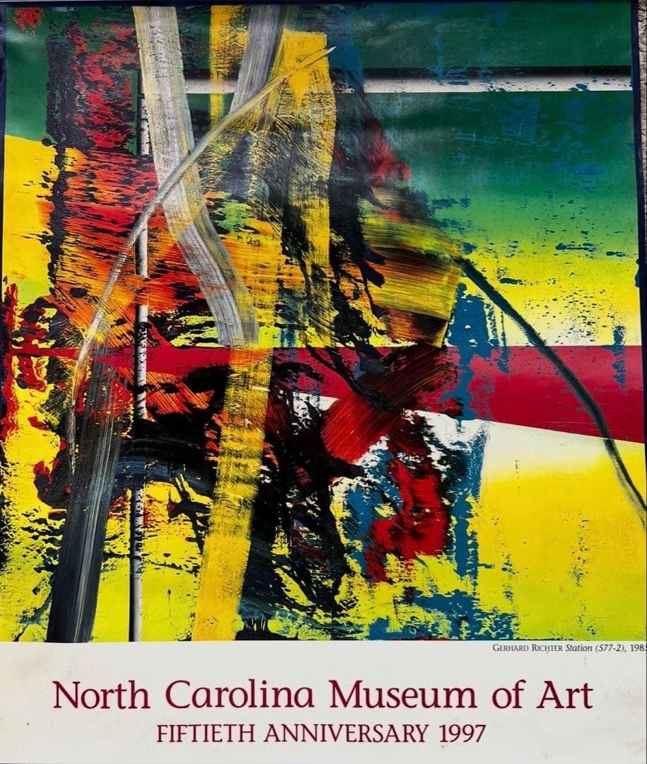 Collectible Abstract Painting Poster Rare 1985 Gerhard Richter Station (1 of 11)