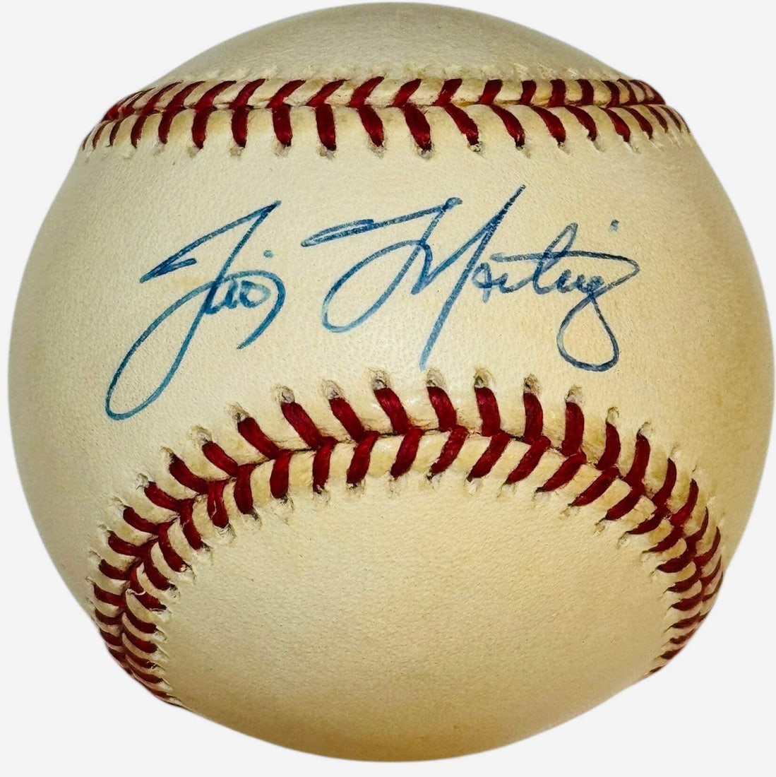 Tino Martinez Autographed Official Major League Baseball (JSA): Tino Martinez Autographed Official Major League Baseball (JSA) Item Specifics: Brand: James Spence Authentication (JSA) Tino Martinez Autographed Official Major League Baseball Signed in blue pen on t