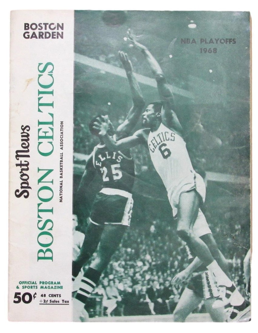 1968 Boston Celtics vs. Los Angeles Lakers Game 5 Championship Finals Program (1 of 5)