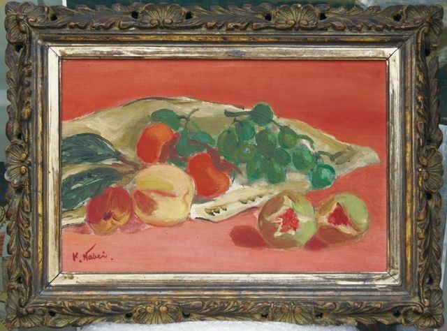 Katsuyuki Nabei Original Oil Painting Framed Still Life Autumn Fruit Japan Art: Katsuyuki Nabei Original Oil Painting Framed Still Life Autumn Fruit Japan Art Item Specifics: Artist: Katsuyuki Nabei Subject: Still Life (Autumn Fruit) Material: Oil on Canvas Style: Japanese Year O
