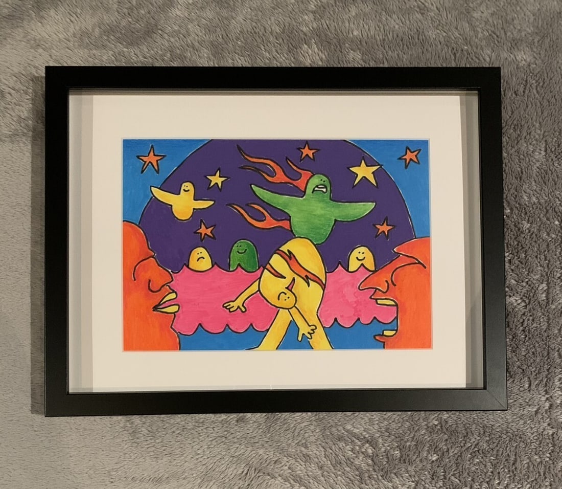 Mark Gonzales Original Painting Signed. One-of-a-kind piece Framed Artwork Rare: Mark Gonzales Original Painting Signed. One-of-a-kind piece Framed Artwork Rare Item Specifics: Unit Of Sale: Single-Piece Work Signed: Yes Color: Multi-Color Period: Contemporary (1970 - 2020) Framin