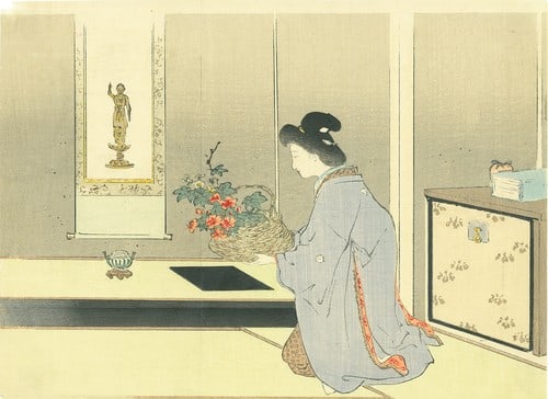 Antique woodblock print Kuchie Kanbutsu from Meiji era by Suzuki Kason: Antique woodblock print Kuchie Kanbutsu from Meiji era by Suzuki Kason Item Specifics: Artist: Suzuki Kason Subject: Buddhism Material: Paper Style: Japanese Size: 23 x 31.8 cm Year Of Production: 191