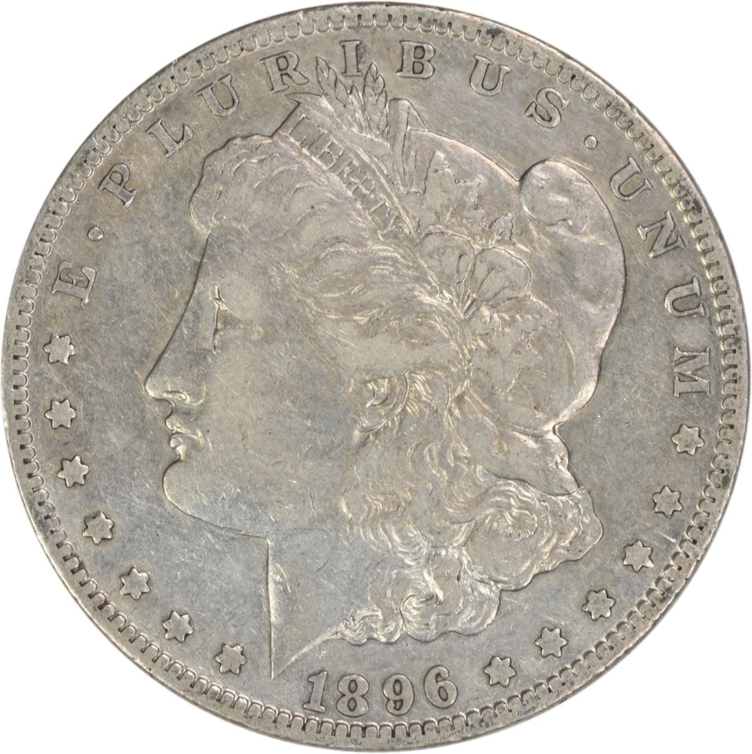 Morgan Silver Dollar 1896-S EF Uncertified: Morgan Silver Dollar 1896-S EF Uncertified The 1896-S Morgan Silver Dollar is an exceptional example of circulated coinage from the San Francisco Mint. With its reeded edge and distinctive mint mark, 